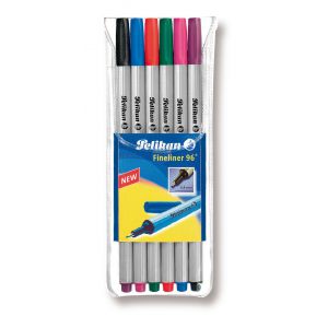 Cienkopisy Pelikan Fineliner 96 0.4mm, 6 kolorów